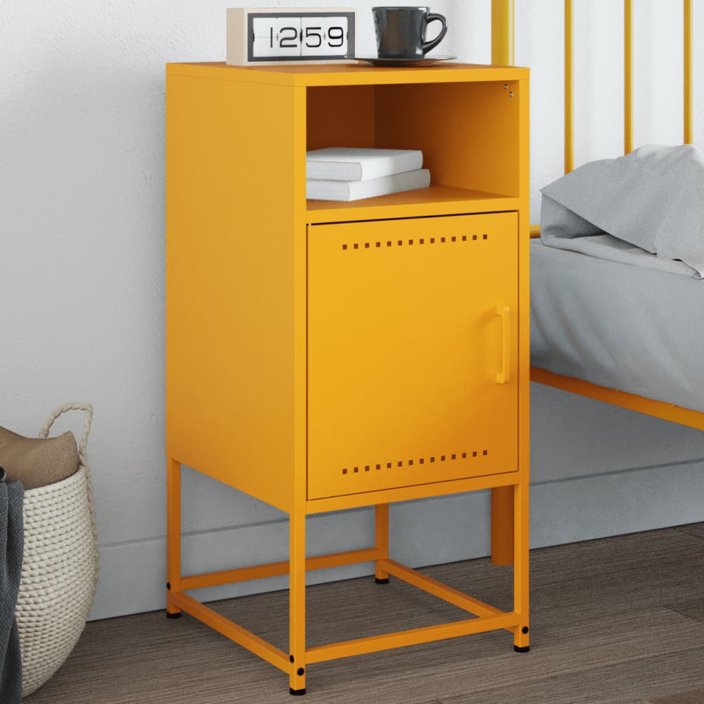 Bedside Cabinet 36X39X78 Cm Steel