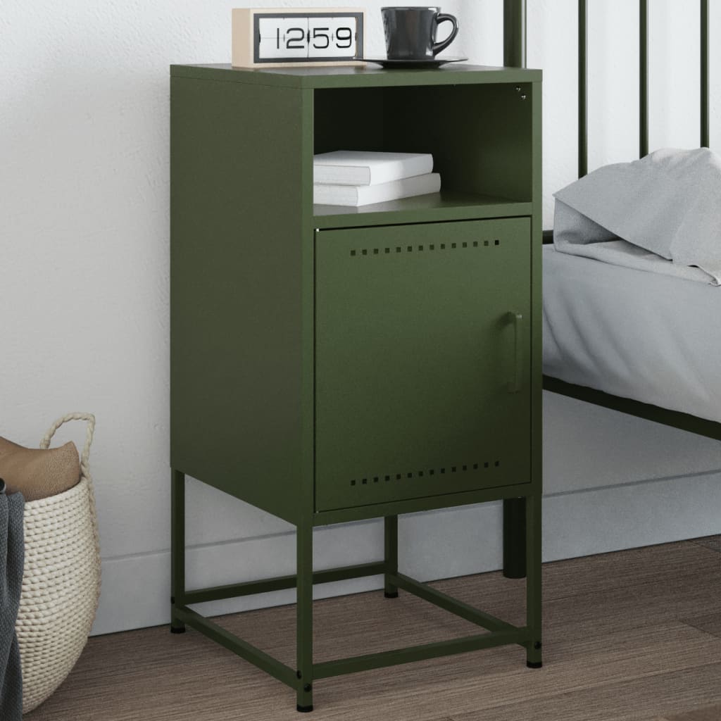 Bedside Cabinet 36X39X78 Cm Steel