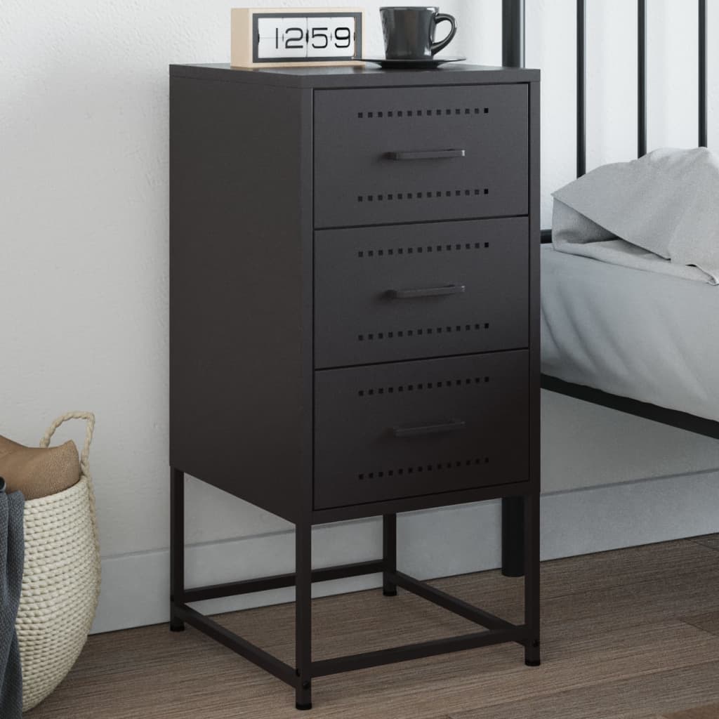 Bedside Cabinets 2 Pcs 36X39X78 Cm Steel