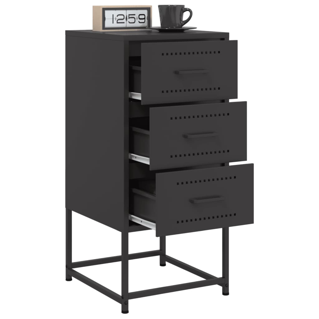 Bedside Cabinets 2 Pcs 36X39X78 Cm Steel