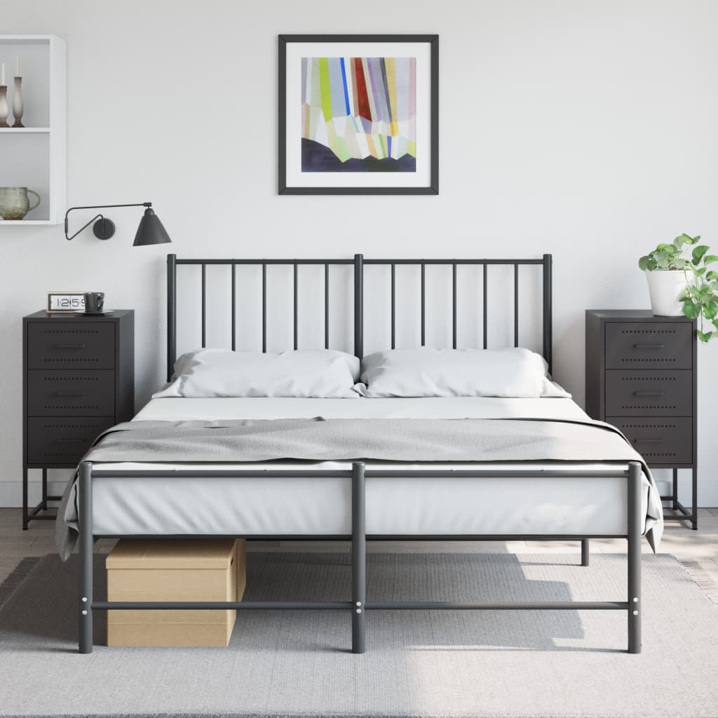 Bedside Cabinets 2 Pcs 36X39X78 Cm Steel