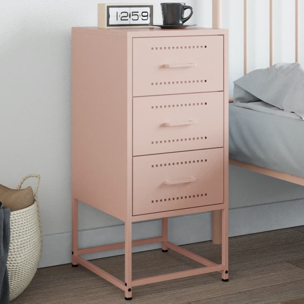 Bedside Cabinets 2 Pcs 36X39X78 Cm Steel