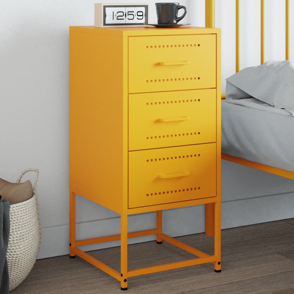 Bedside Cabinets 2 Pcs 36X39X78 Cm Steel