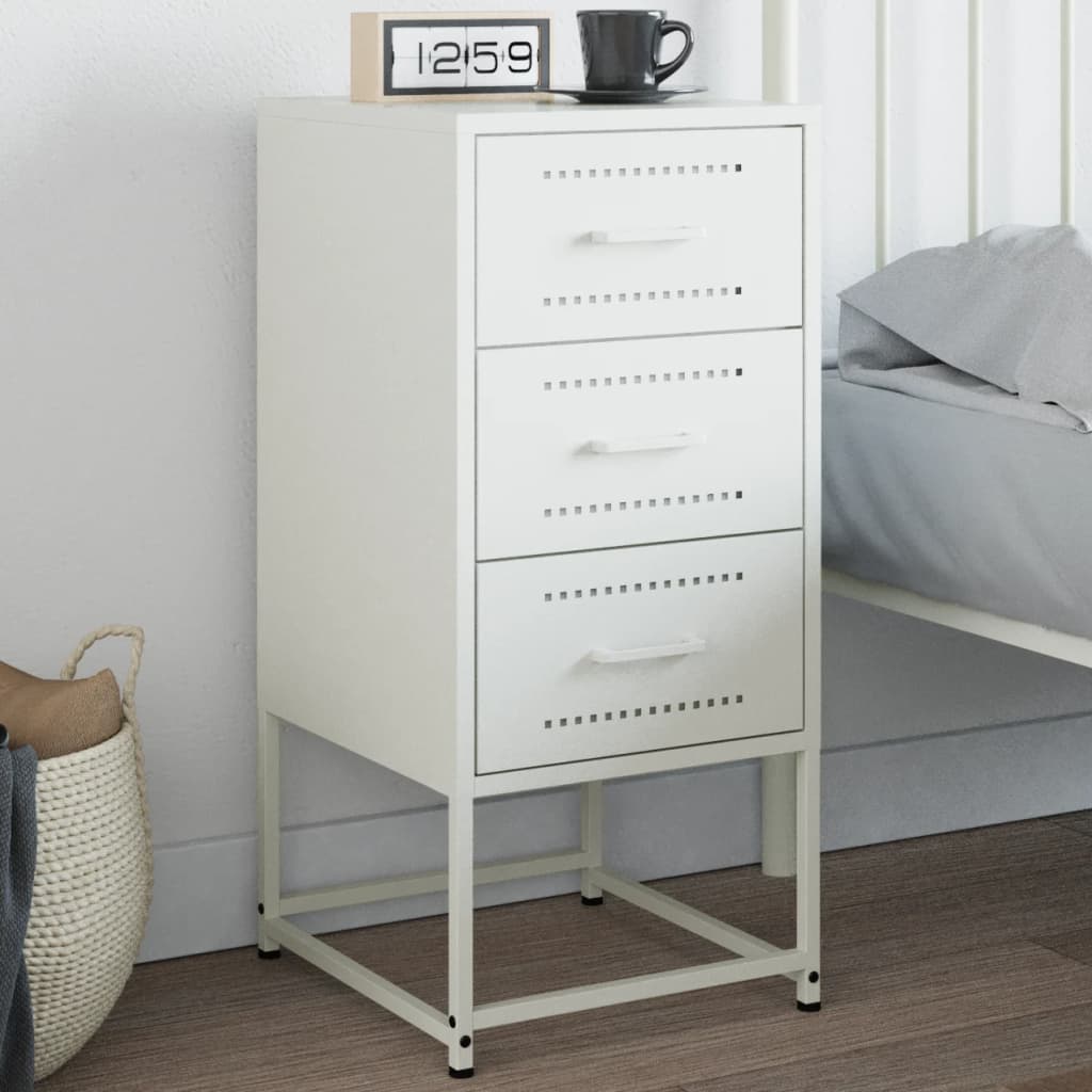 Bedside Cabinets 2 Pcs 36X39X78 Cm Steel