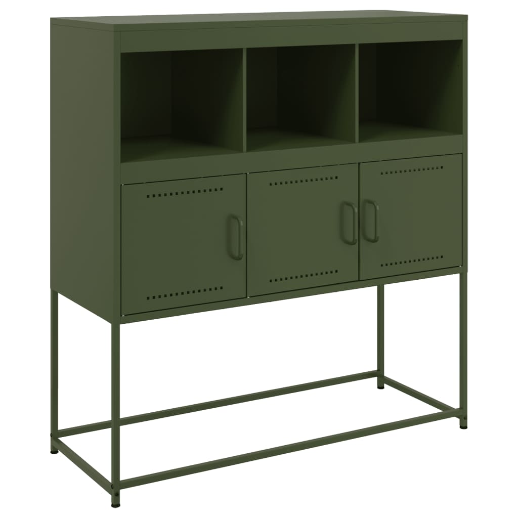 Sideboard Olive 100.5X39X107 Cm Steel