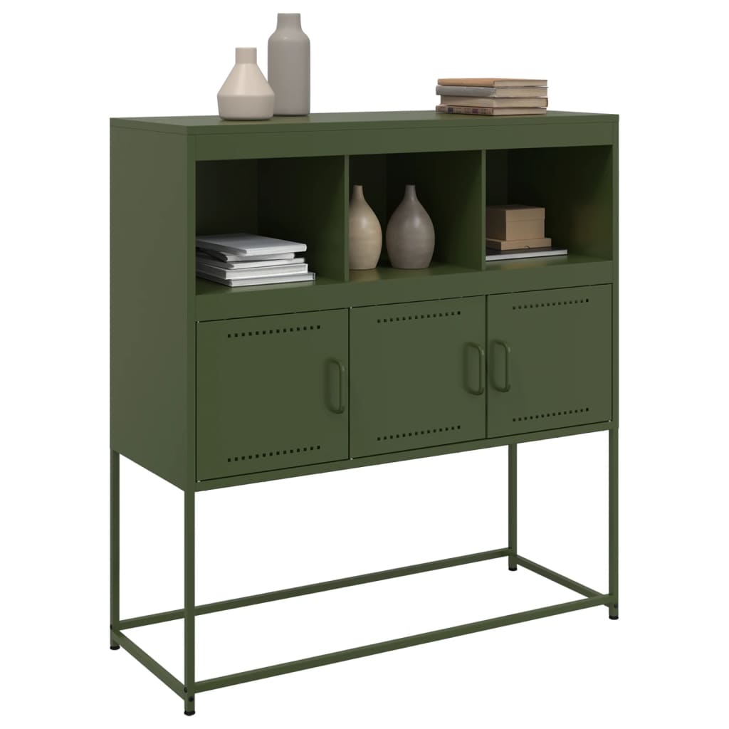 Sideboard Olive 100.5X39X107 Cm Steel
