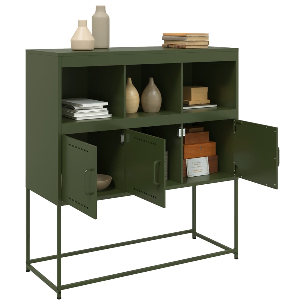 Sideboard Olive 100.5X39X107 Cm Steel