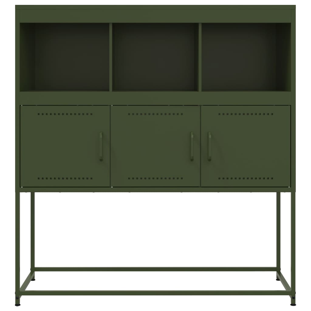 Sideboard Olive 100.5X39X107 Cm Steel
