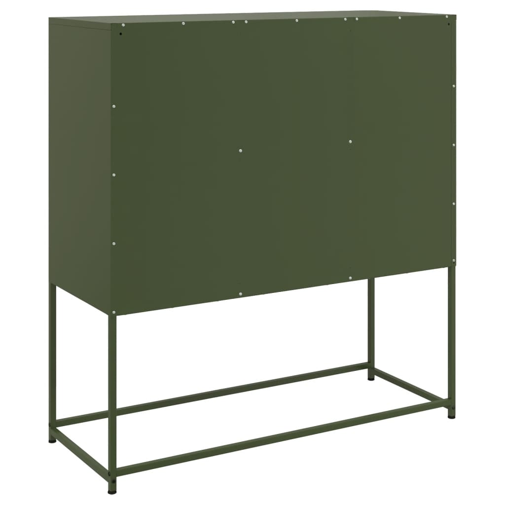 Sideboard Olive 100.5X39X107 Cm Steel