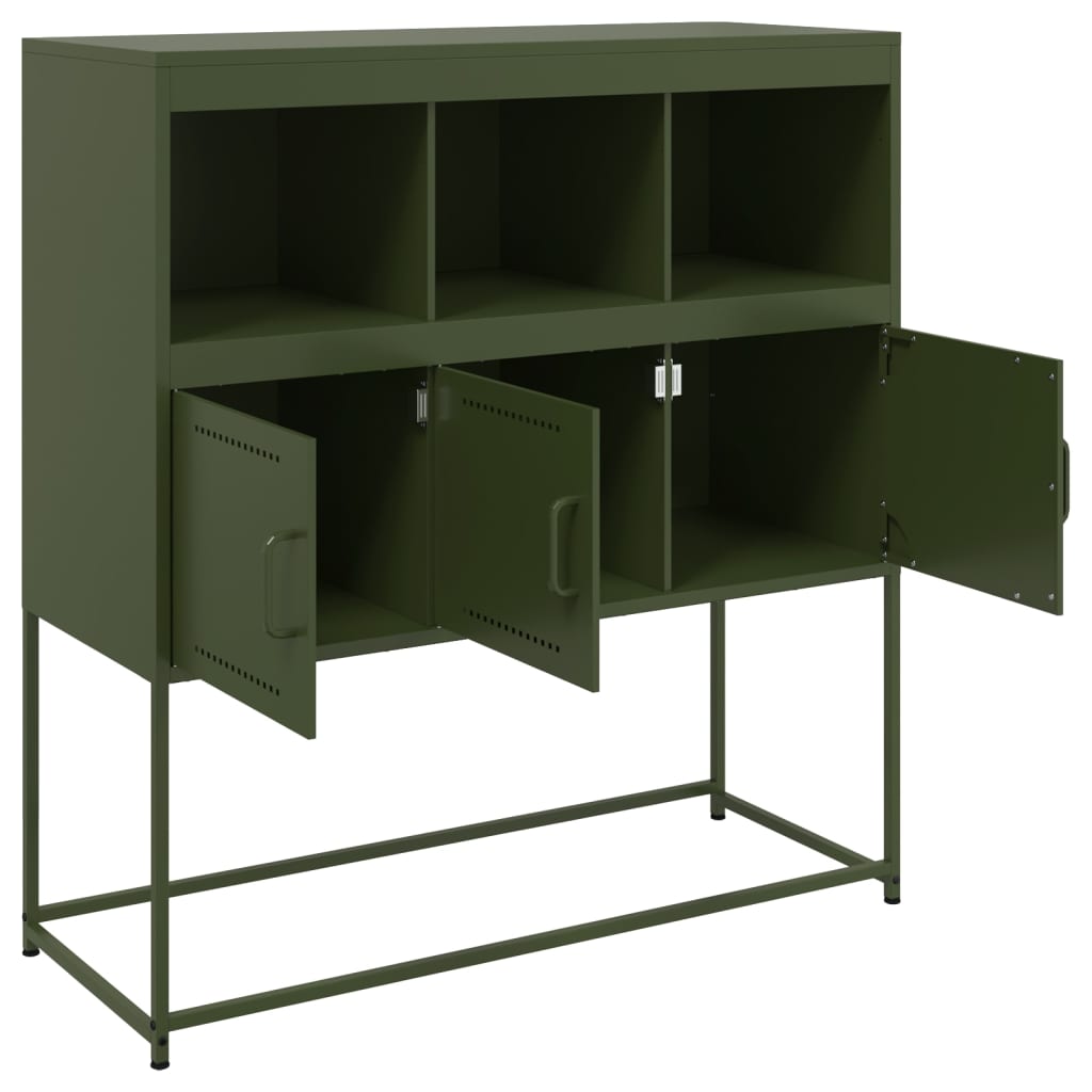 Sideboard Olive 100.5X39X107 Cm Steel