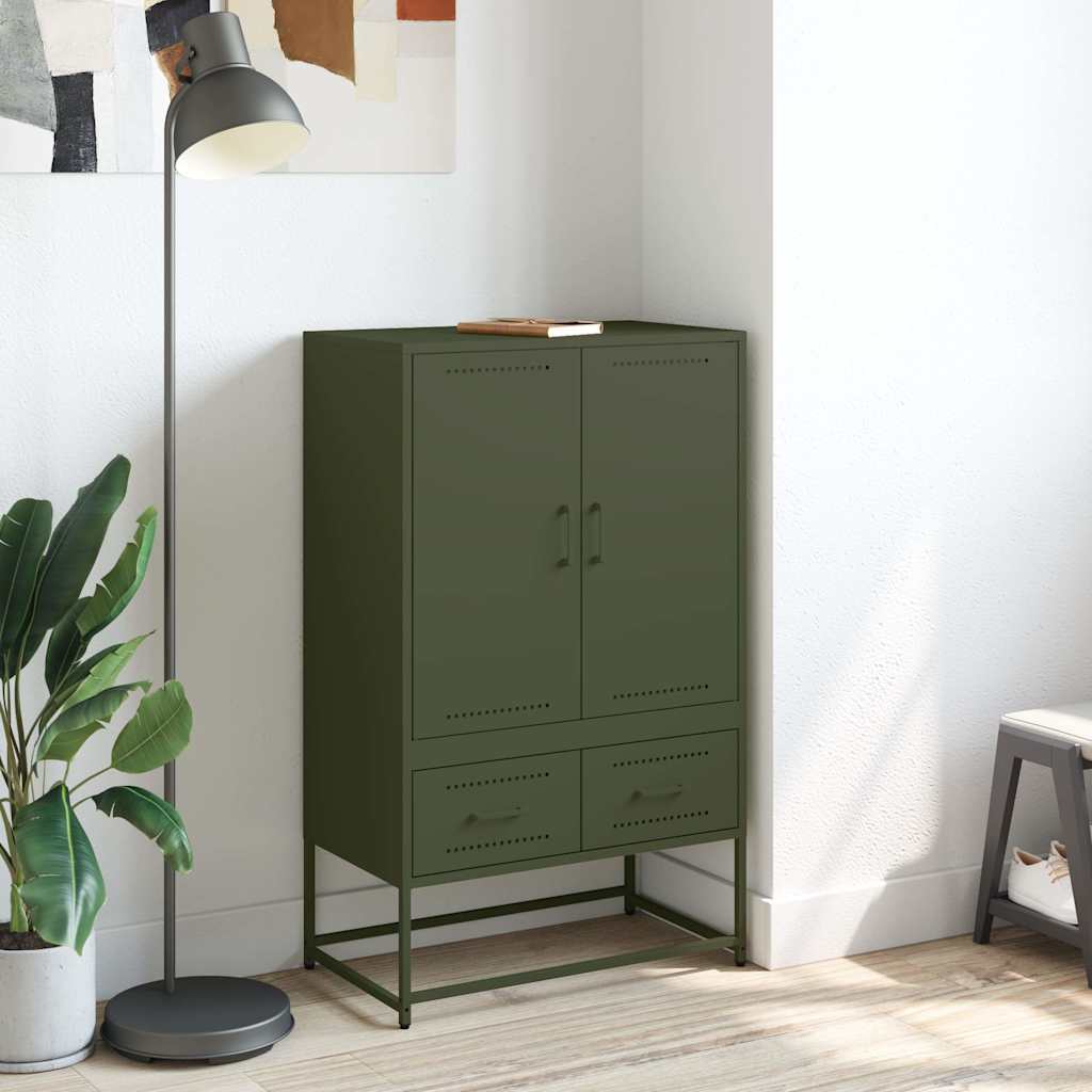 Highboard Olive 68X39X111.5 Cm Steel