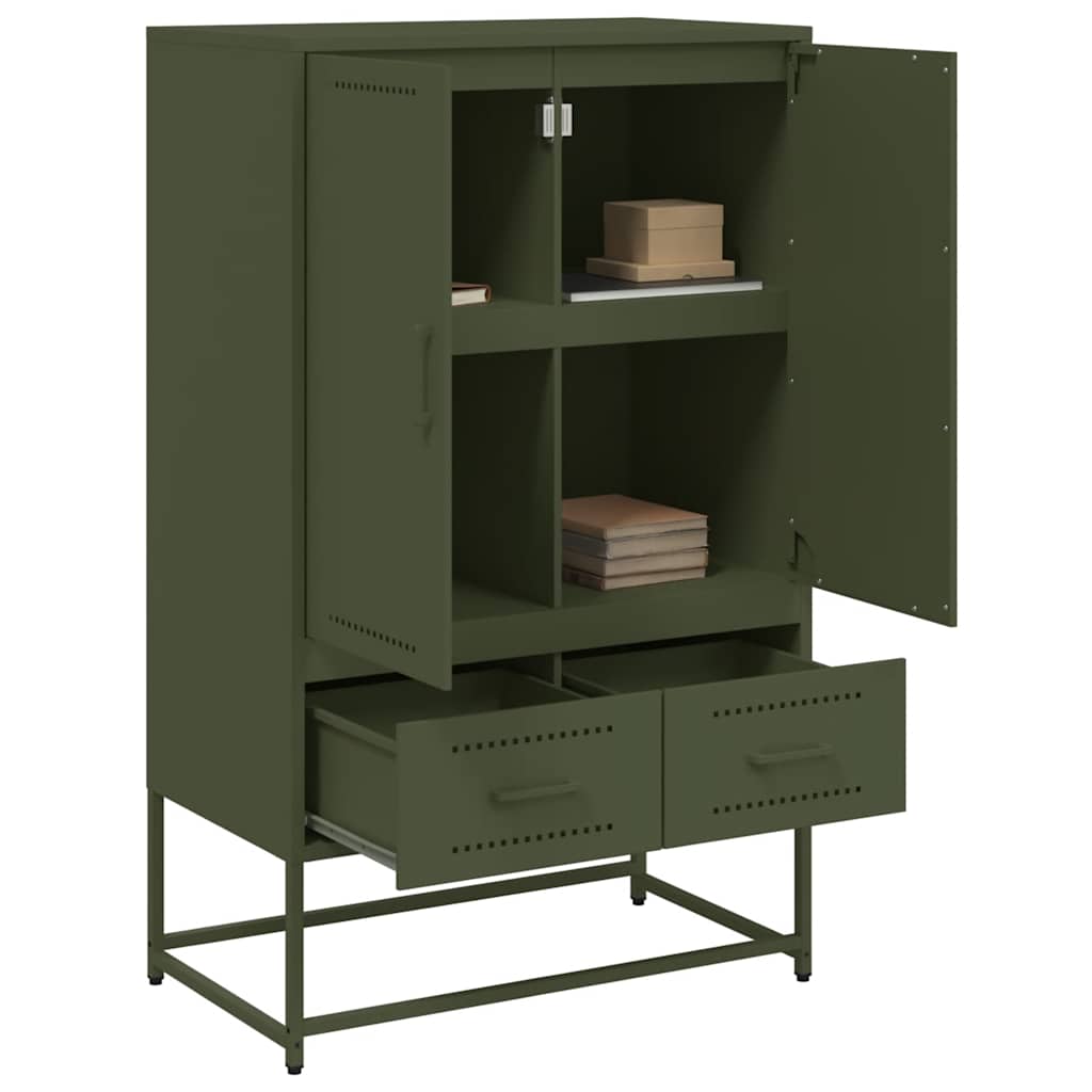 Highboard Olive 68X39X111.5 Cm Steel