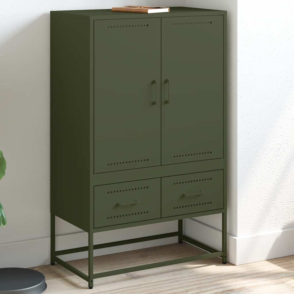 Highboard Olive 68X39X111.5 Cm Steel