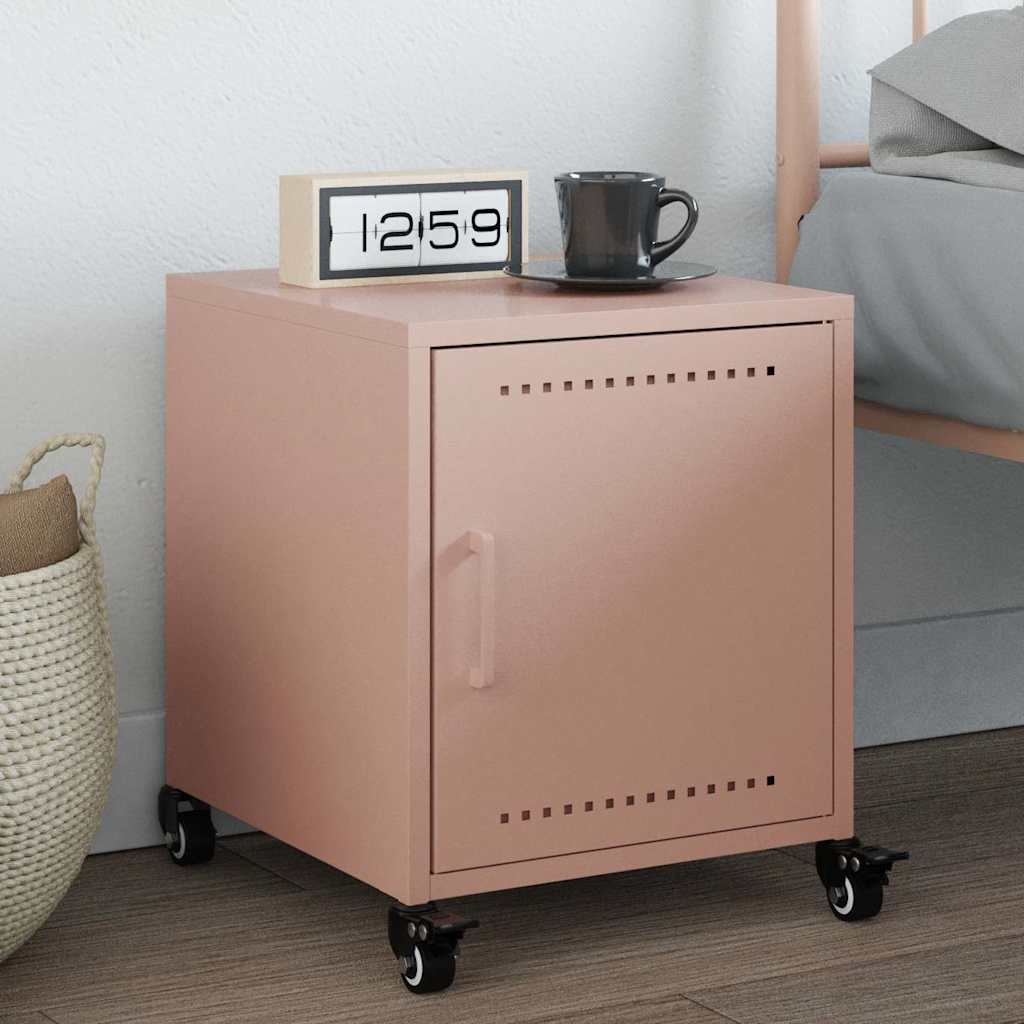 Bedside Cabinets 2 Pcs 36X39X43.5 Cm Steel