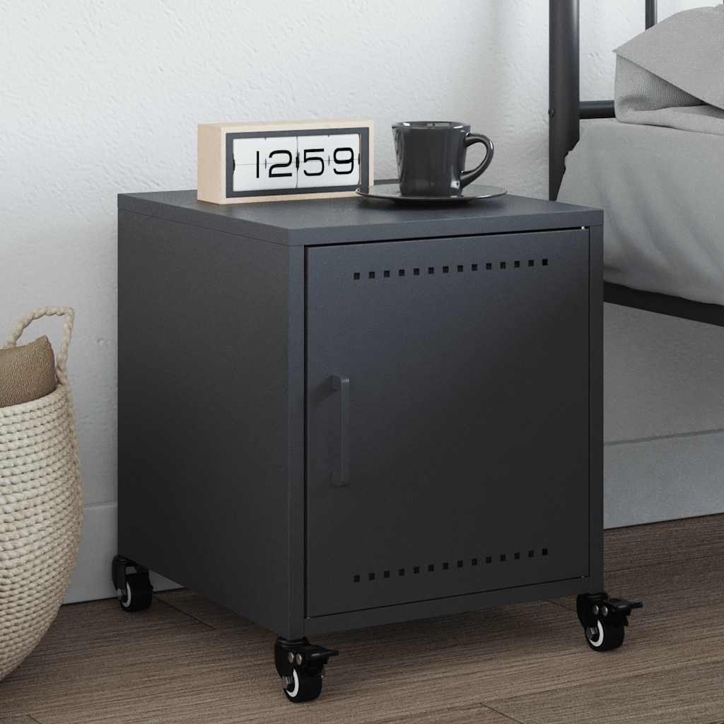 Bedside Cabinets 2 Pcs 36X39X43.5 Cm Steel