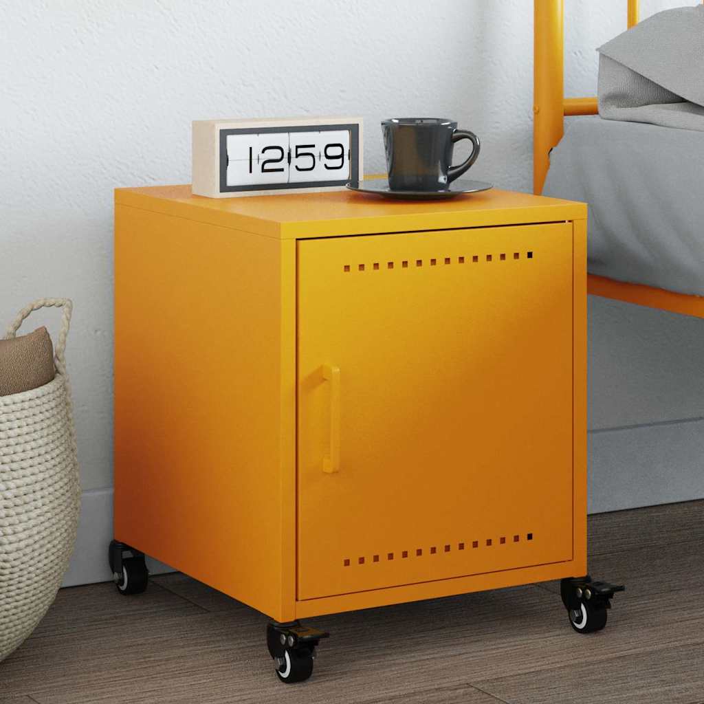 Bedside Cabinets 2 Pcs 36X39X43.5 Cm Steel