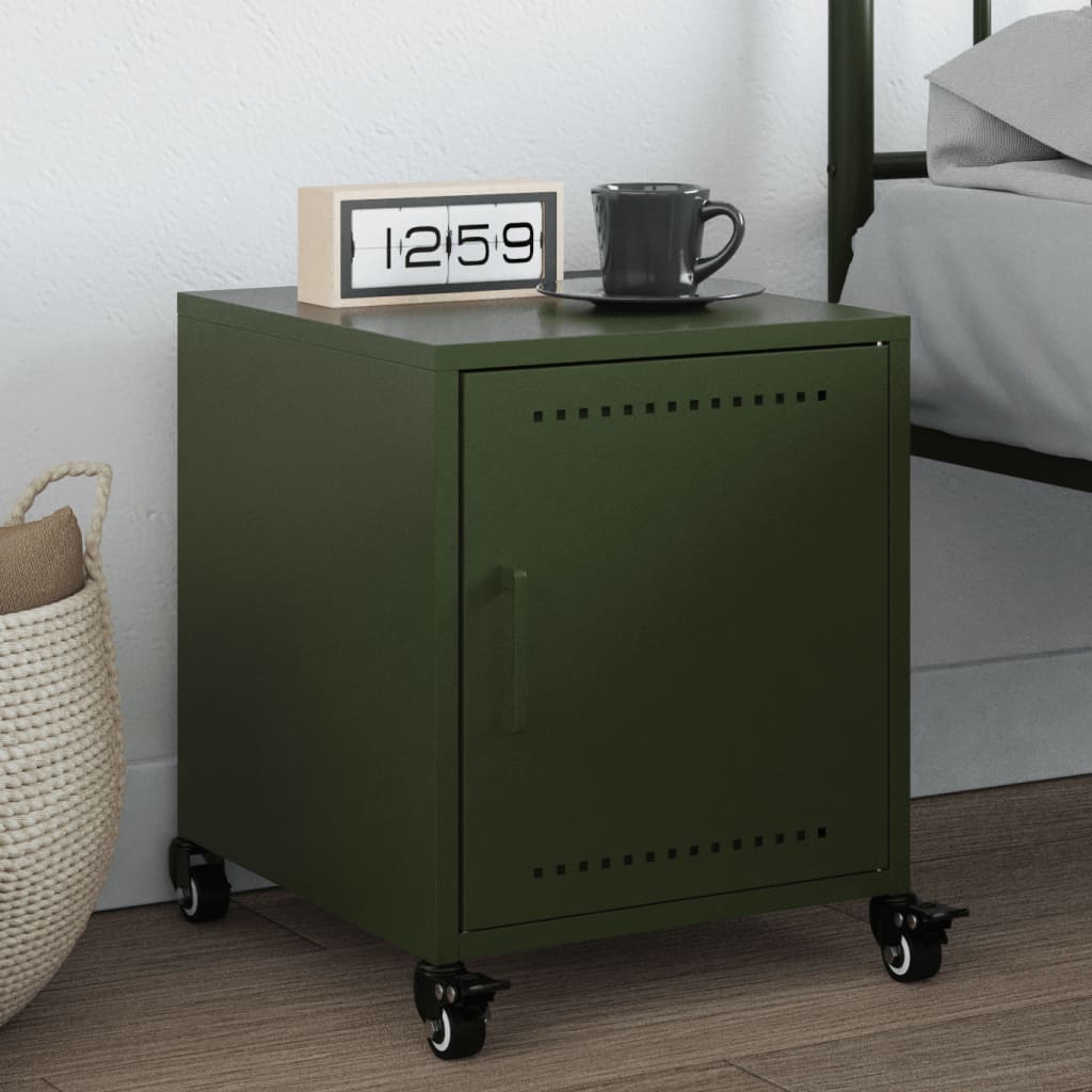 Bedside Cabinets 2 Pcs 36X39X43.5 Cm Steel