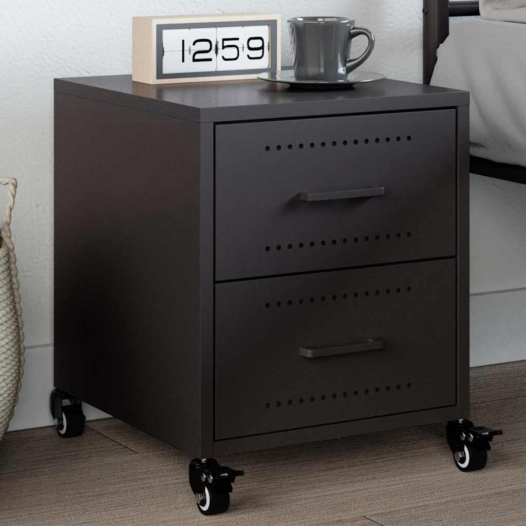Bedside Cabinets 2 Pcs 36X39X43.5 Cm Steel