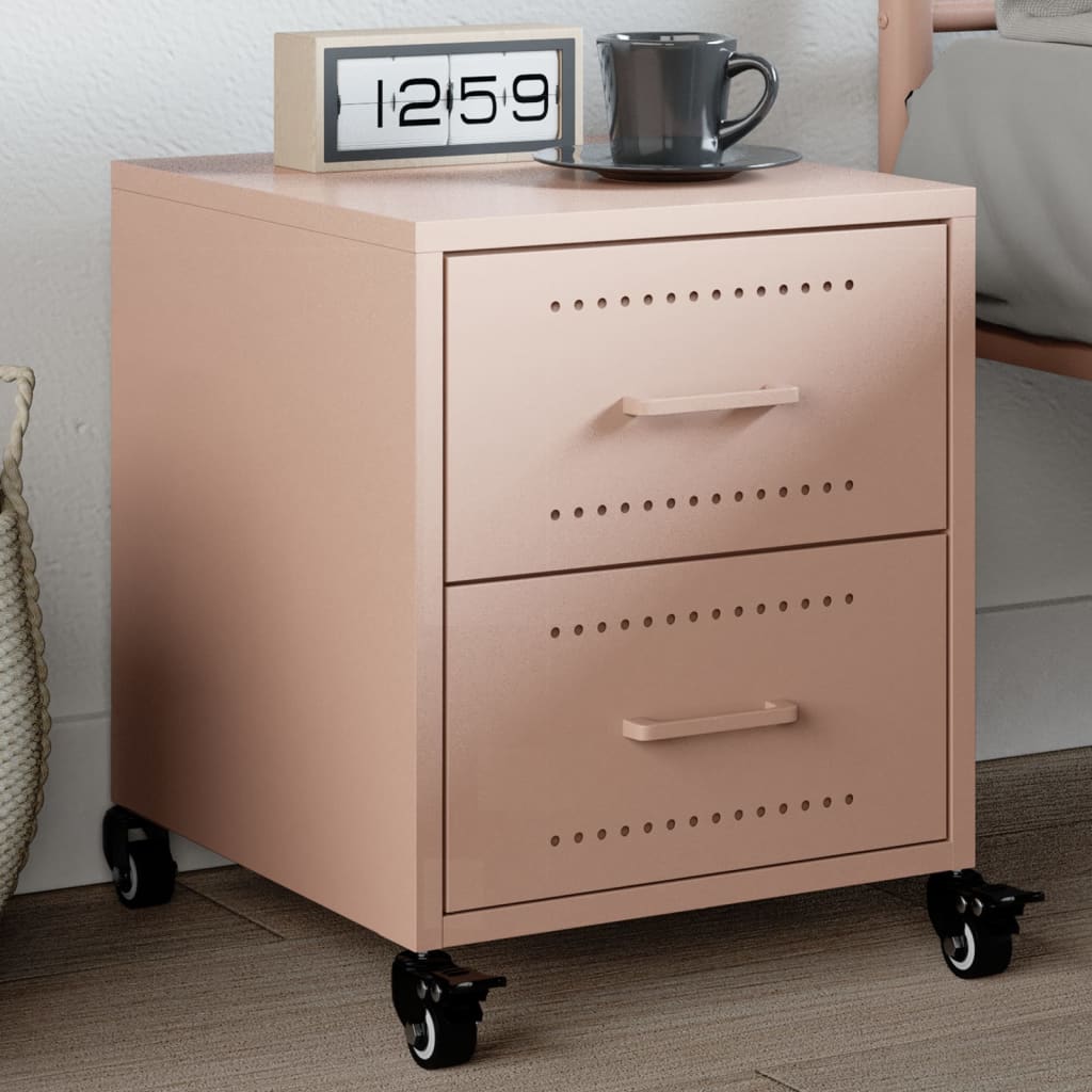 Bedside Cabinets 2 Pcs 36X39X43.5 Cm Steel