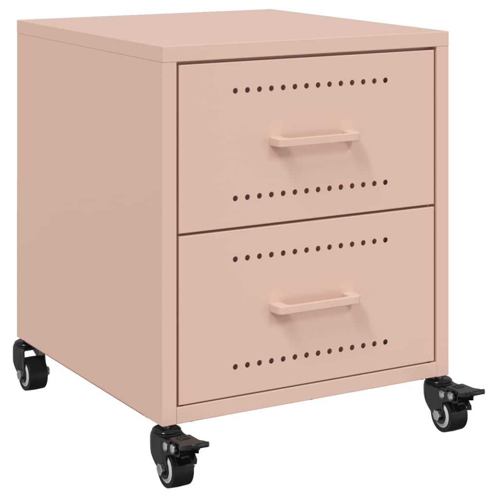 Bedside Cabinets 2 Pcs 36X39X43.5 Cm Steel
