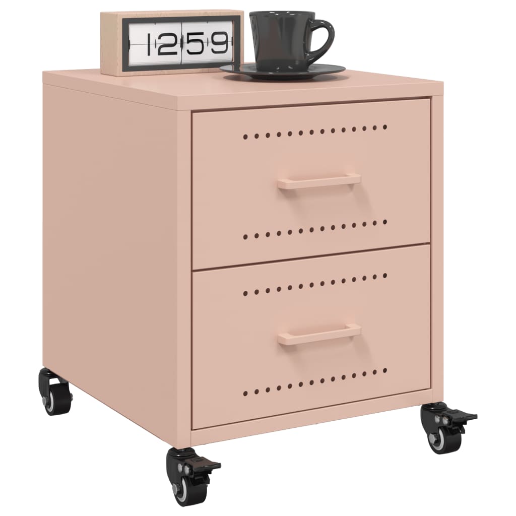 Bedside Cabinets 2 Pcs 36X39X43.5 Cm Steel