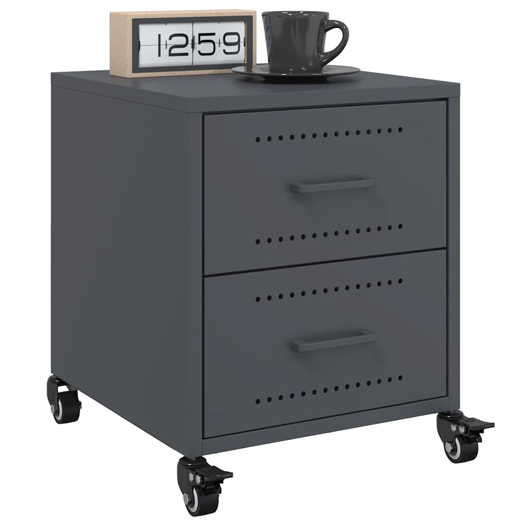 Bedside Cabinets 2 Pcs 36X39X43.5 Cm Steel