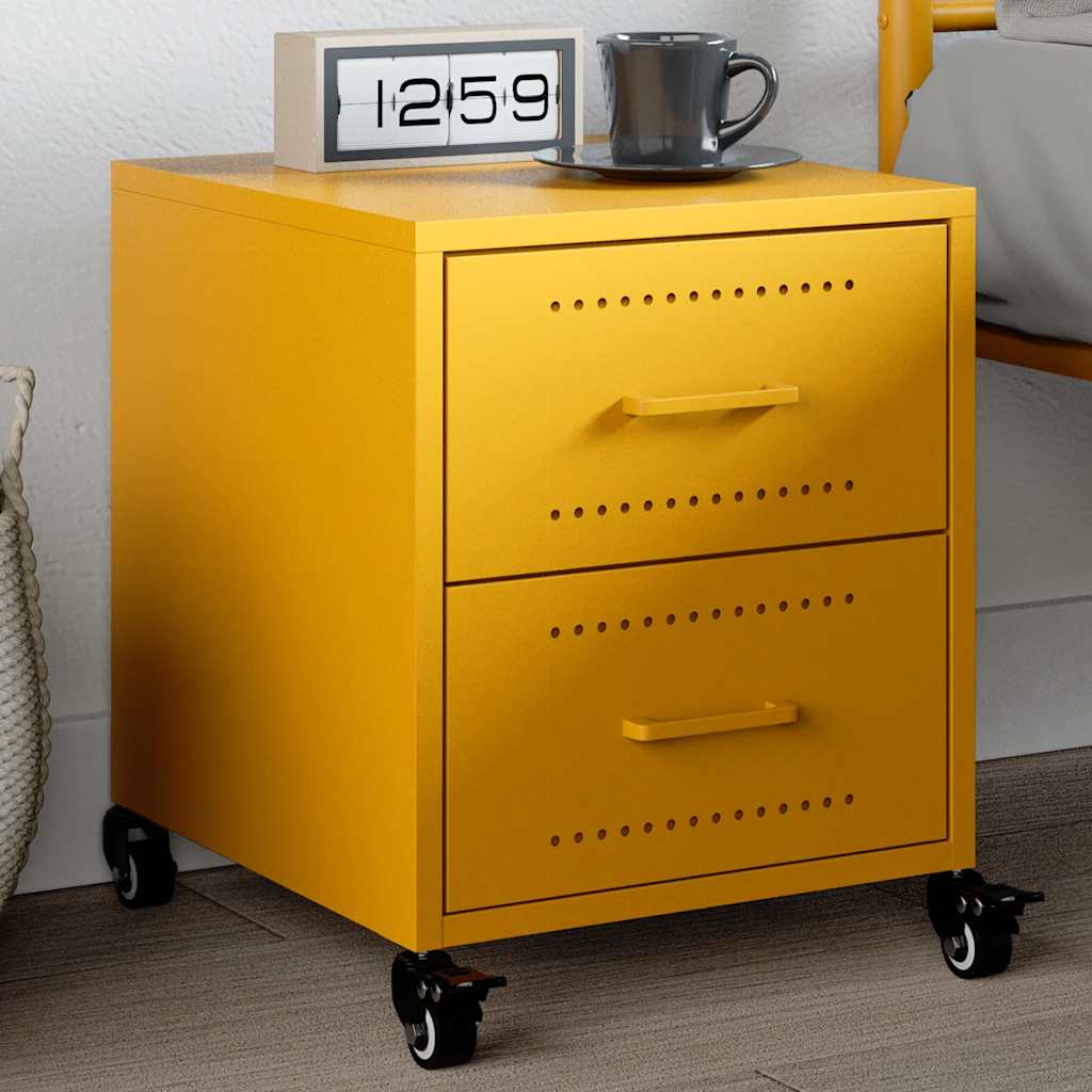 Bedside Cabinets 2 Pcs 36X39X43.5 Cm Steel