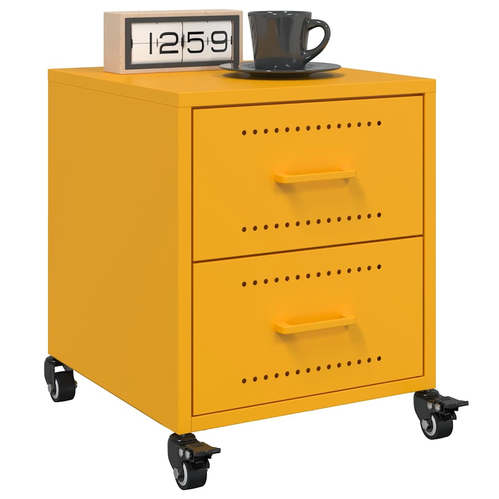 Bedside Cabinets 2 Pcs 36X39X43.5 Cm Steel