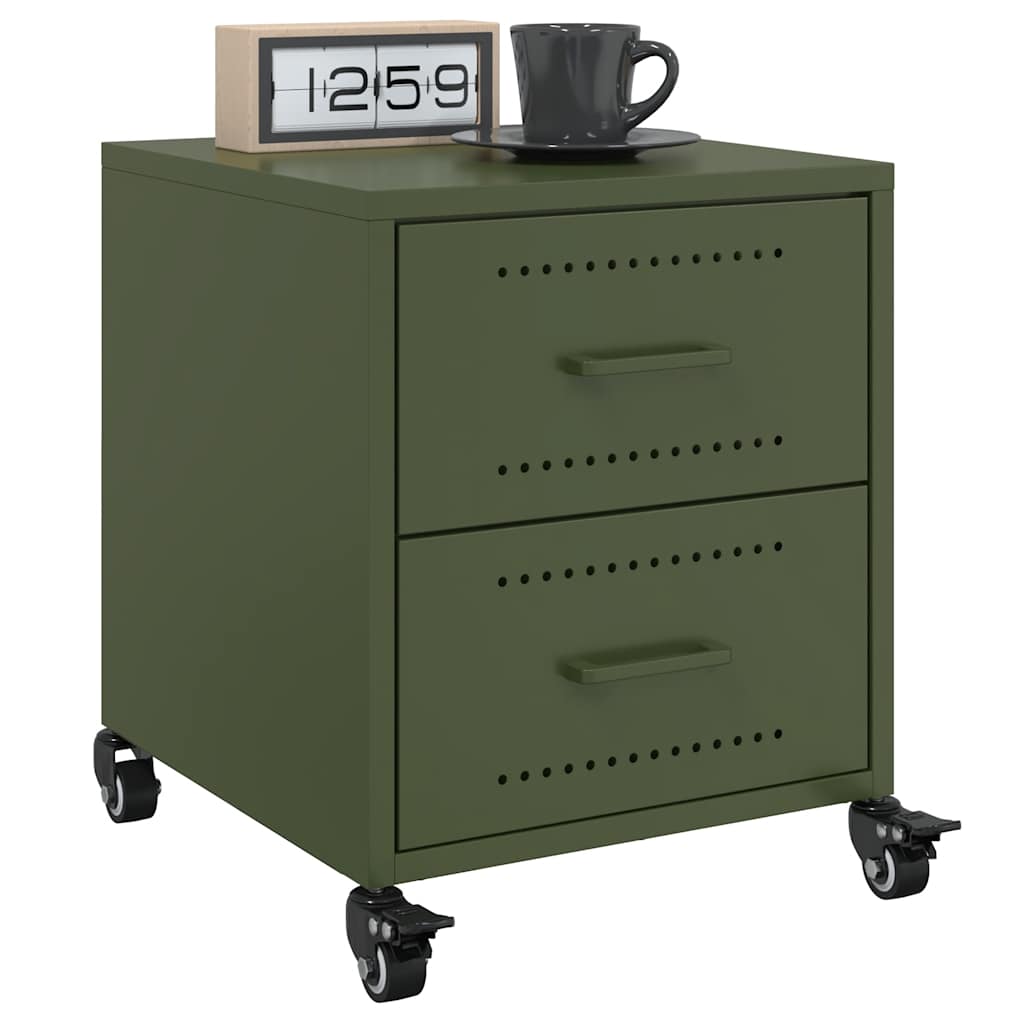 Bedside Cabinets 2 Pcs 36X39X43.5 Cm Steel