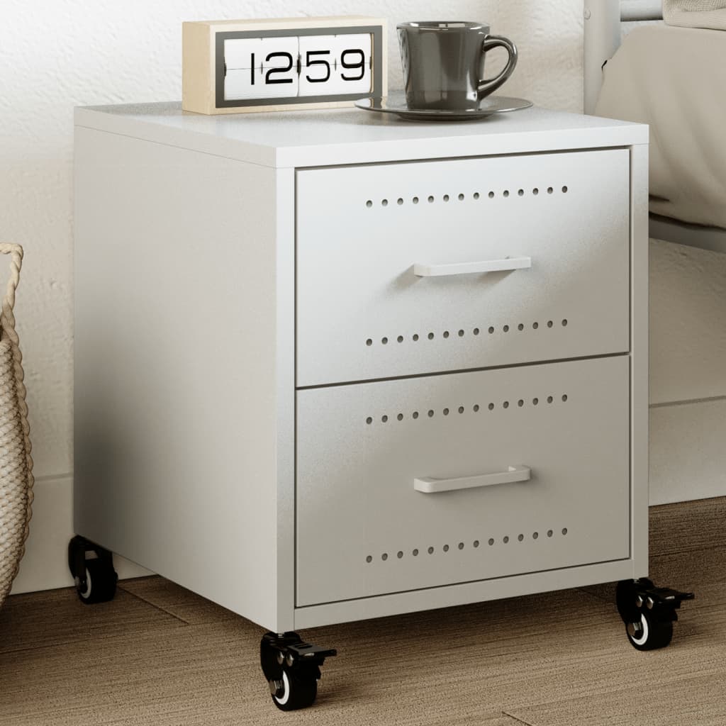 Bedside Cabinets 2 Pcs 36X39X43.5 Cm Steel