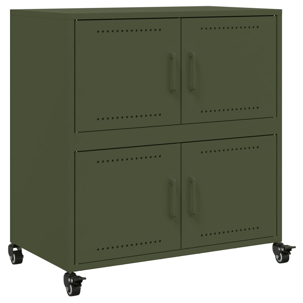 Sideboard Olive 68X39X72 Cm Steel
