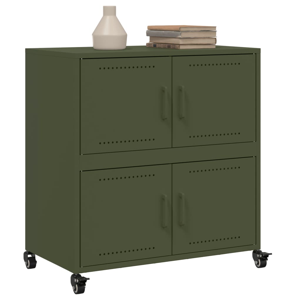 Sideboard Olive 68X39X72 Cm Steel