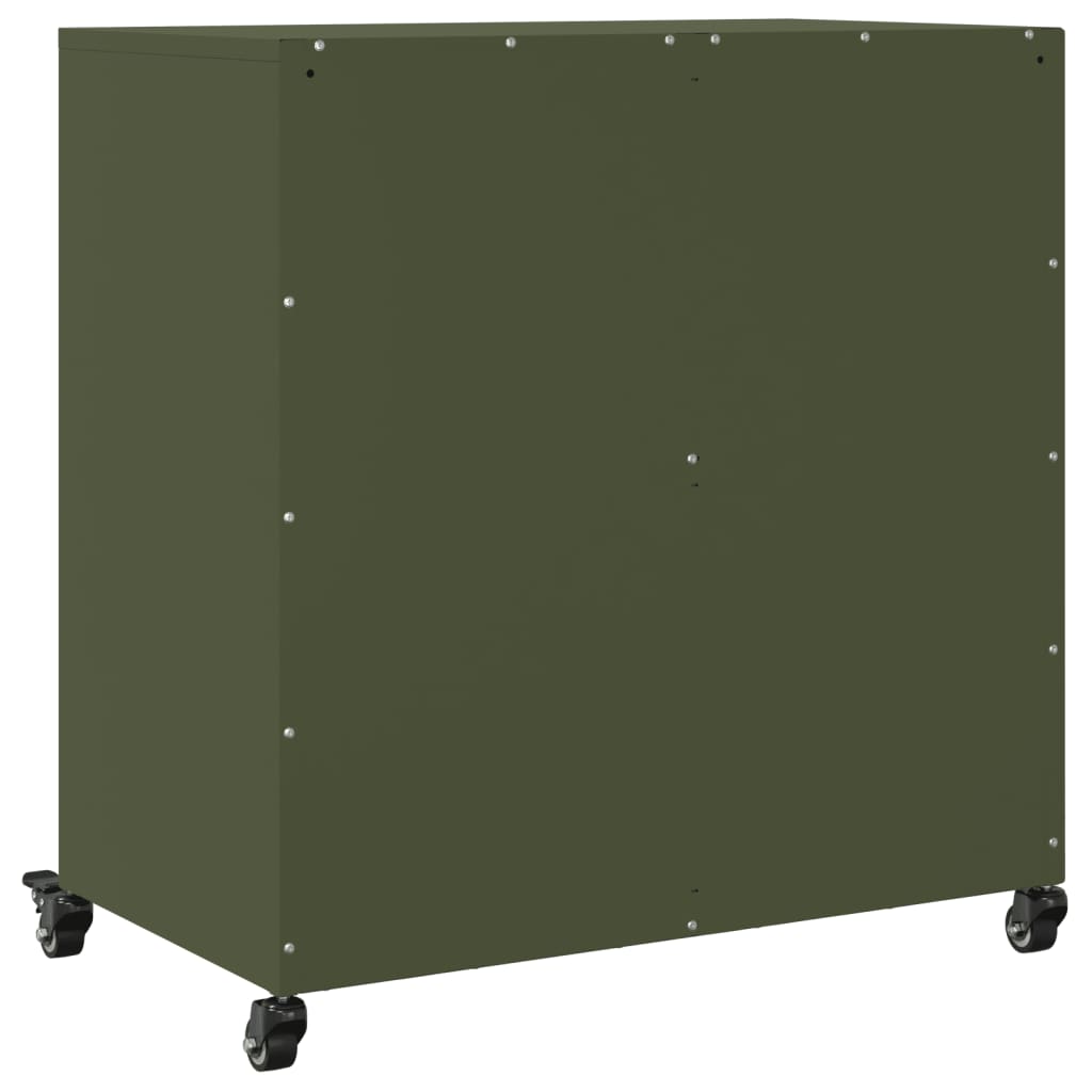 Sideboard Olive 68X39X72 Cm Steel