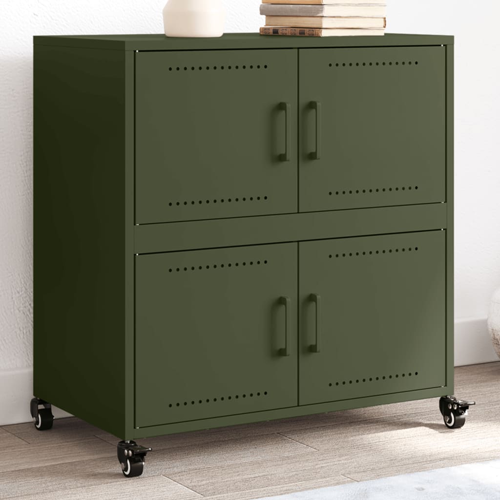 Sideboard Olive 68X39X72 Cm Steel