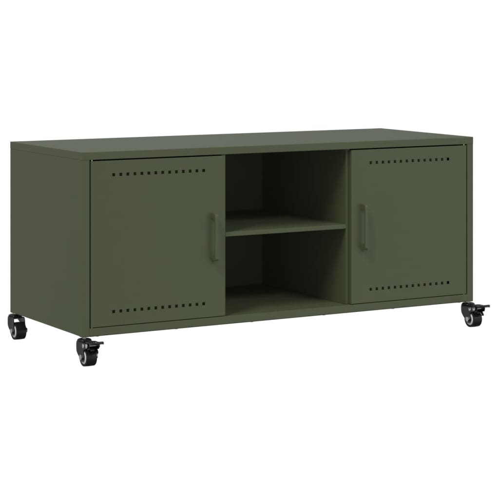 Tv Cabinet Olive 100.5X39X43.5 Cm Steel