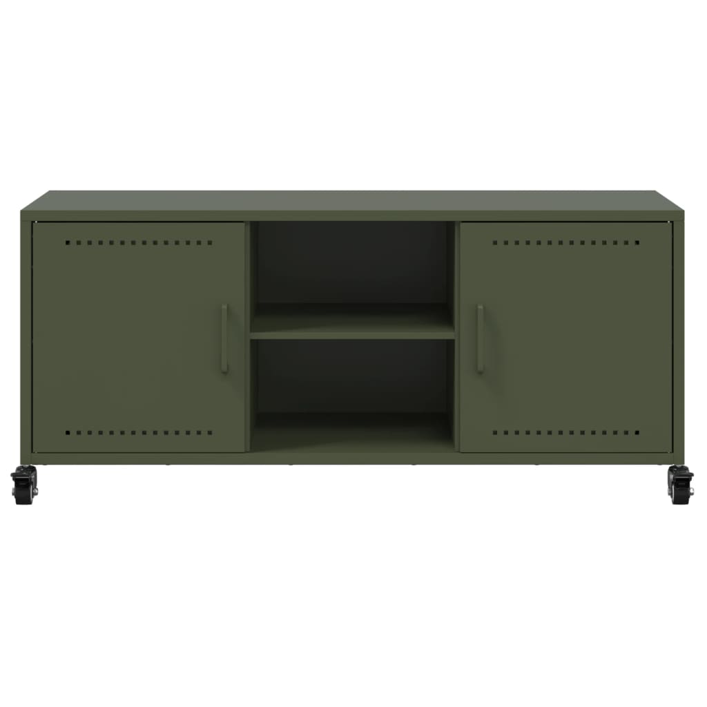 Tv Cabinet Olive 100.5X39X43.5 Cm Steel