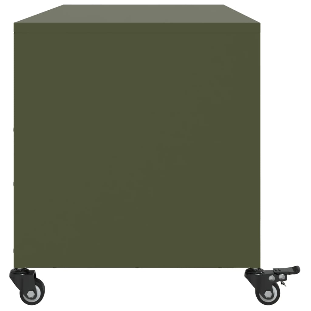 Tv Cabinet Olive 100.5X39X43.5 Cm Steel