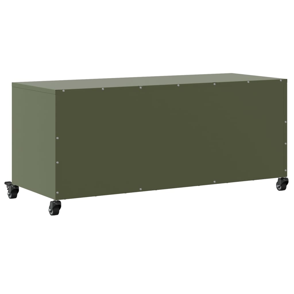 Tv Cabinet Olive 100.5X39X43.5 Cm Steel