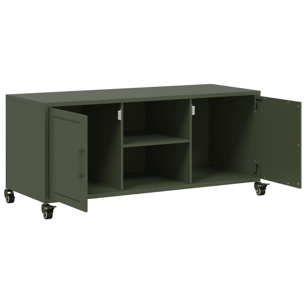 Tv Cabinet Olive 100.5X39X43.5 Cm Steel