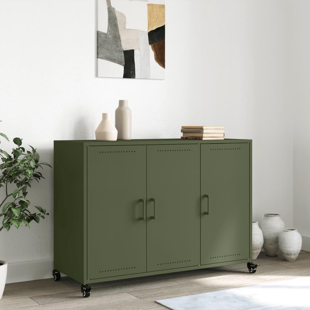 Sideboard Olive 100.5X39X72 Cm Steel