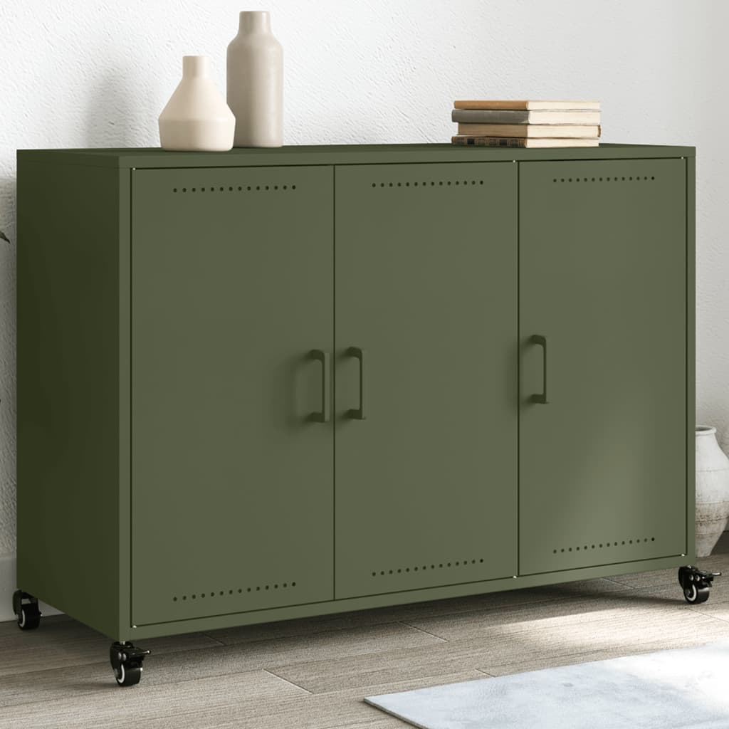 Sideboard Olive 100.5X39X72 Cm Steel
