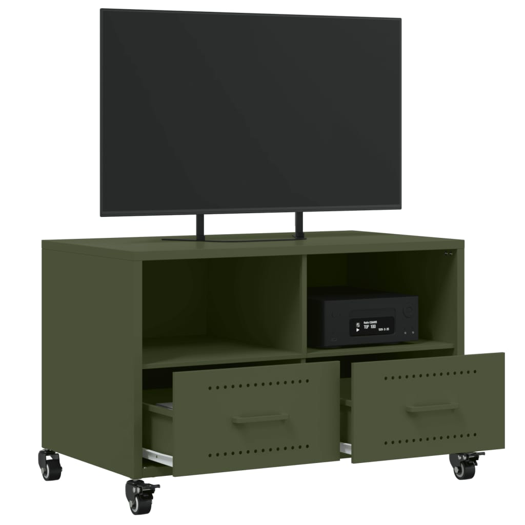 Tv Cabinet Olive 68X39X43.5 Cm Steel