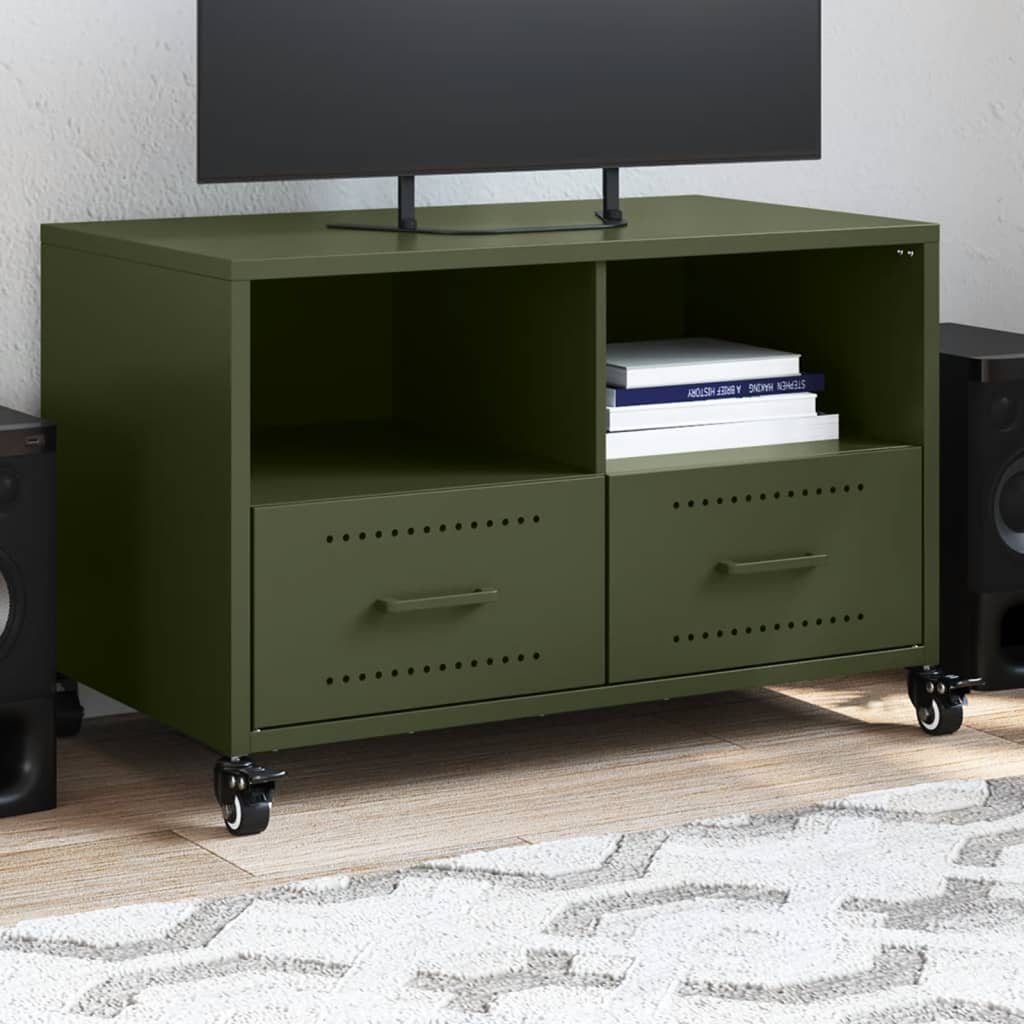 Tv Cabinet Olive 68X39X43.5 Cm Steel