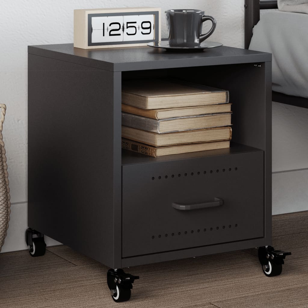 Bedside Cabinets 2 Pcs 36X39X43.5 Cm Steel