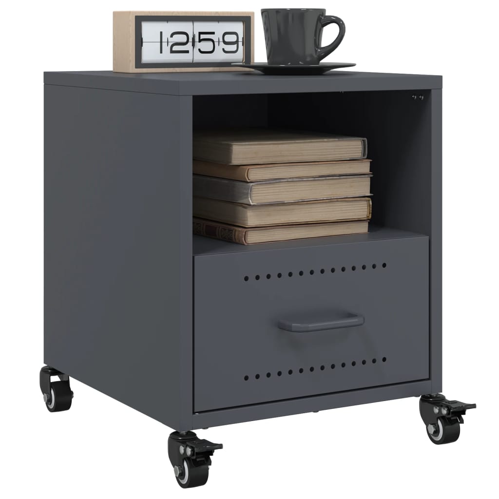 Bedside Cabinets 2 Pcs 36X39X43.5 Cm Steel
