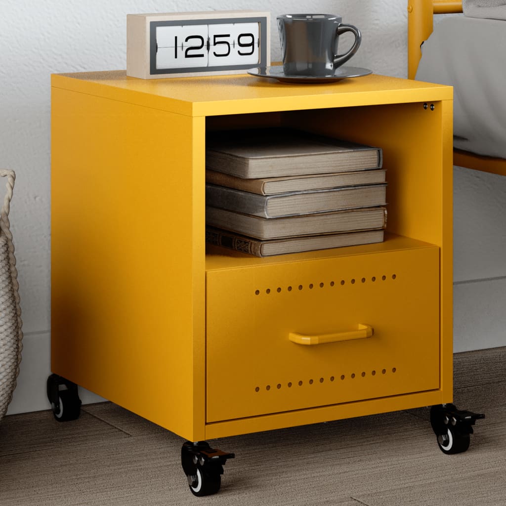 Bedside Cabinets 2 Pcs 36X39X43.5 Cm Steel