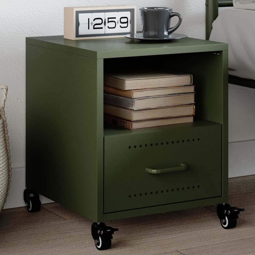 Bedside Cabinets 2 Pcs 36X39X43.5 Cm Steel