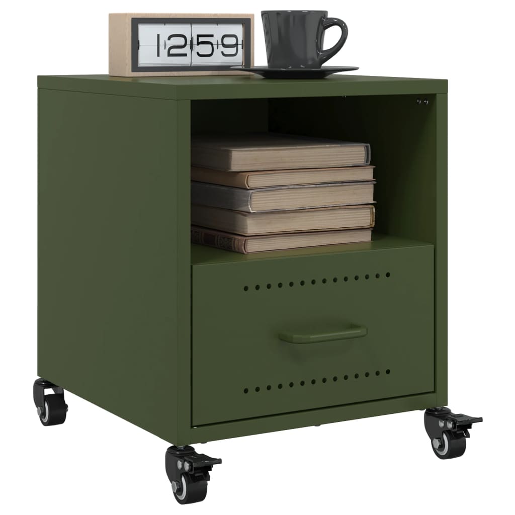 Bedside Cabinets 2 Pcs 36X39X43.5 Cm Steel