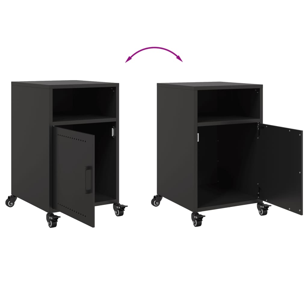 Bedside Cabinets 2 Pcs 36X39X59 Cm Steel