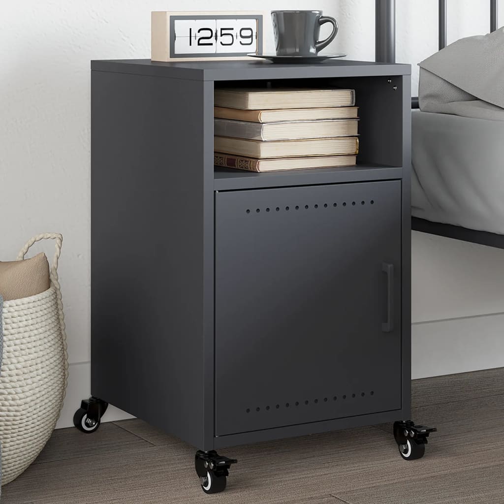 Bedside Cabinets 2 Pcs 36X39X59 Cm Steel